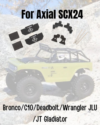 FEDCO SCX24 Shock Mounts+Gearbox Mounting Kit 1/24 RC Upgrades - FEDCO