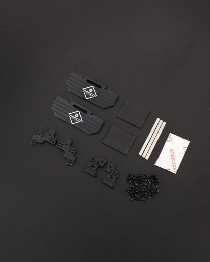 FEDCO SCX24 Shock Mounts+Gearbox Mounting Kit 1/24 RC Upgrades - FEDCO