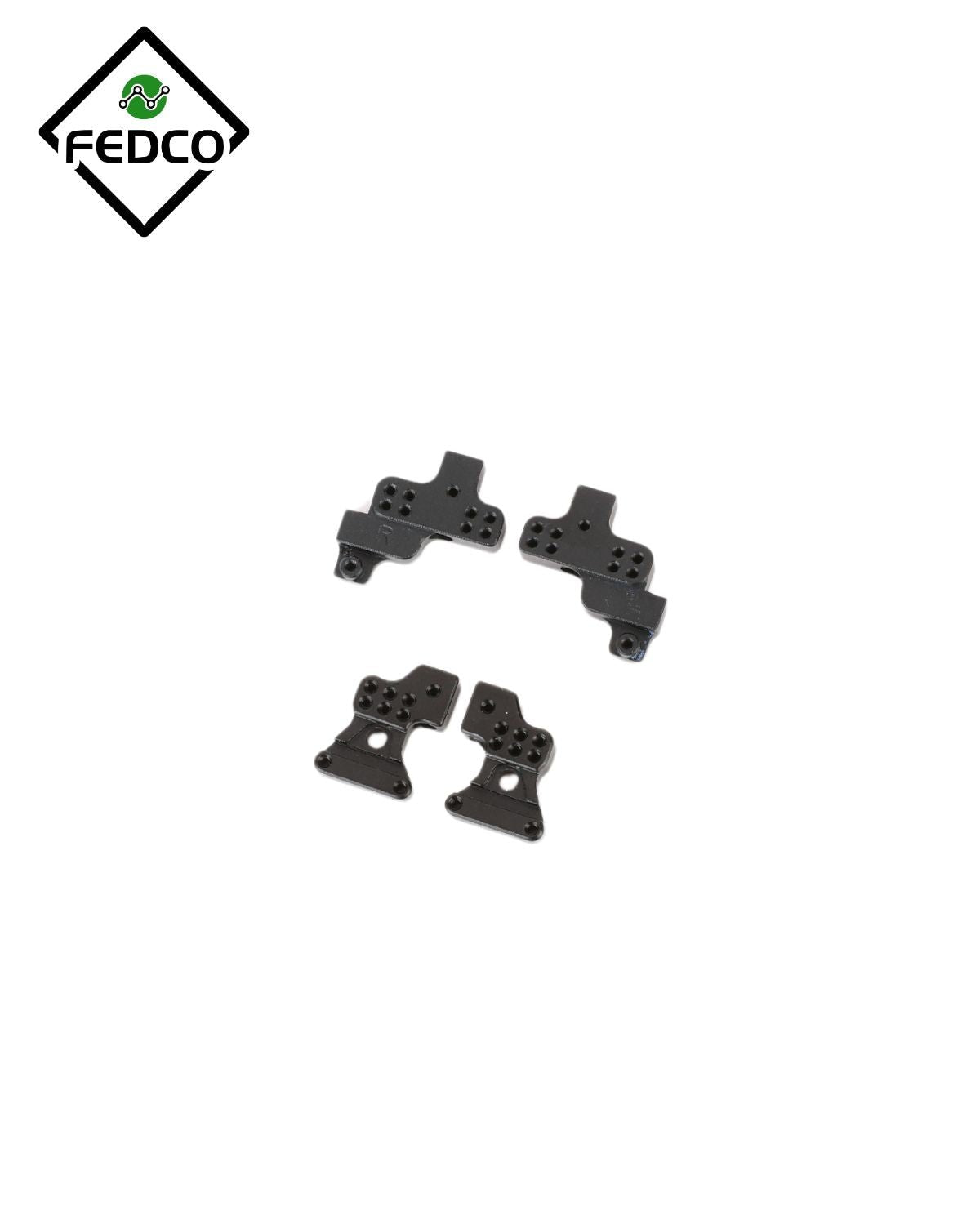 FEDCO SCX24 Shock Mounts+Gearbox Mounting Kit 1/24 RC Upgrades - FEDCO