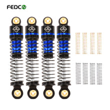FEDCO SCX24 Shocks 47MM Oil - Filled Shocks Long Travel Shocks Absorber Threaded Shock Absorber Oil Damper For Axial SCX24 Upgrades 1/24 RC Crawler - FEDCO