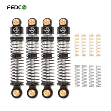 FEDCO SCX24 Shocks 47MM Oil - Filled Shocks Long Travel Shocks Absorber Threaded Shock Absorber Oil Damper For Axial SCX24 Upgrades 1/24 RC Crawler - FEDCO