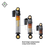 FEDCO SCX24 Shocks 48MM Shocks Absorber Dual - Stage Compression Shocks With Springs For Axial SCX24 FMS FCX24M Upgrades 1/24 RC Crawler - FEDCO