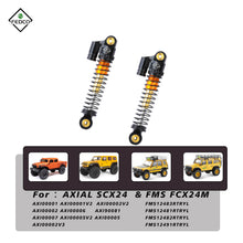 FEDCO SCX24 Shocks 48MM Shocks Absorber Dual - Stage Compression Shocks With Springs For Axial SCX24 FMS FCX24M Upgrades 1/24 RC Crawler - FEDCO