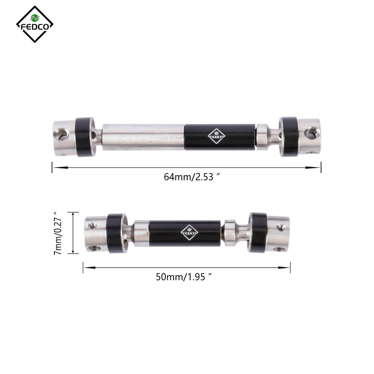 FEDCO TRX4M Drive Shaft For TRX4M Upgrade Parts 1/18 RC Crawler - FEDCO