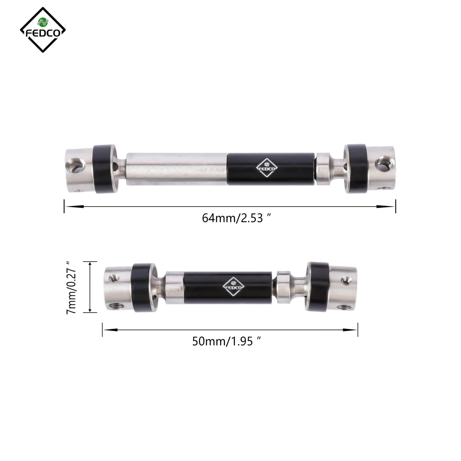FEDCO TRX4M Drive Shaft For TRX4M Upgrade Parts 1/18 RC Crawler - FEDCO