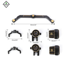 FEDCO TRX4M Steering Upgrades Brass Diff Cover Steering Links Steering Knuckles and Caster Blocks For TRX4M Upgrade Parts 1/18 RC Crawler - FEDCO