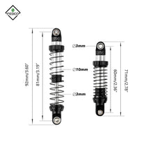 FEDCO UTB18 Shocks 92MM For Axial Capra UTB18 Upgrades Trail 4WD 1/18 RC Crawler - FEDCO
